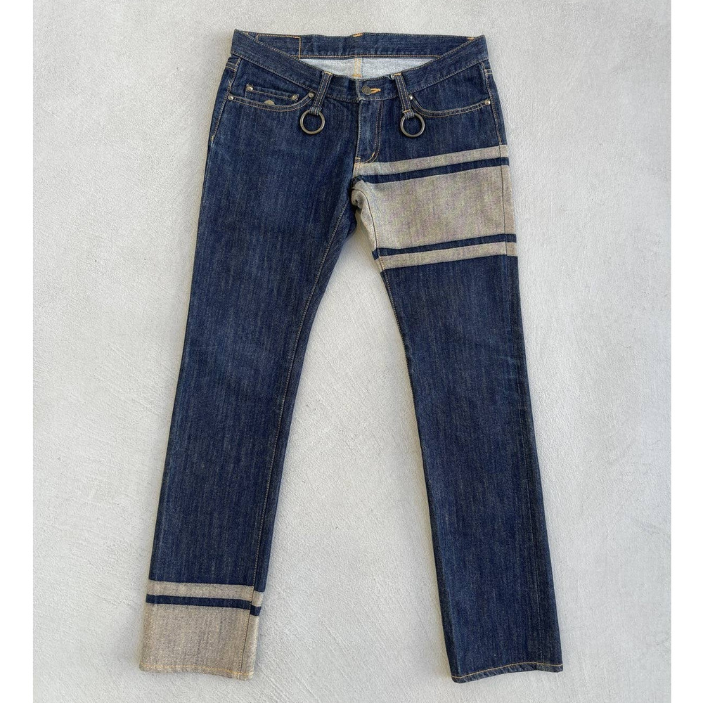 Mastermind Japan Distress Wash Straight Leg Denim Jeans